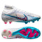 Nike Air Zoom Mercurial Superfly Elite 9 FG Blast - White/Baltic Blue/Pink Blast/Indigo Haze